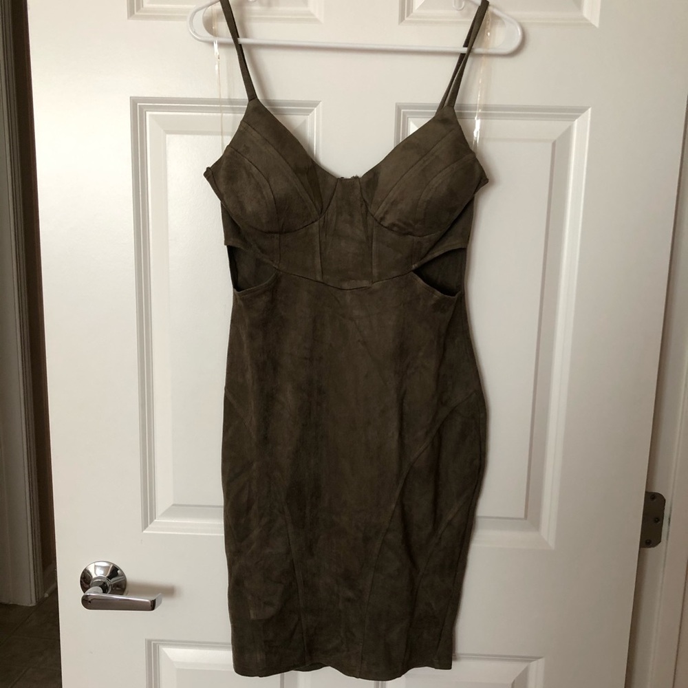 Windsor Olive Green Midi Dress